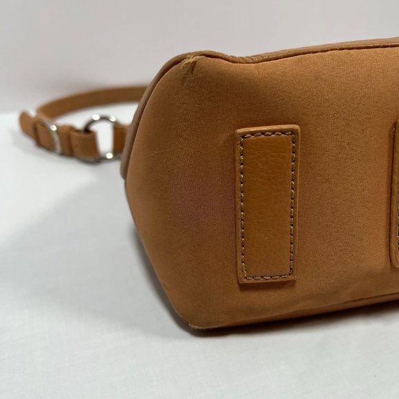 The Sak mini shoulder bag beige pebbled leather small hand bag zip closure - Picture 12 of 16